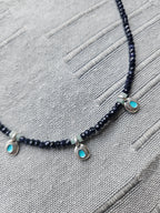 Goldstone and larimar