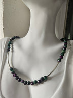 Jade and stainless steel
