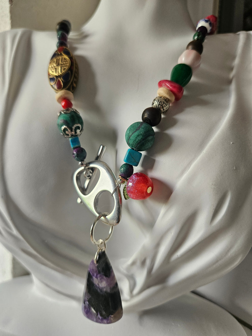 Jade and mix of semi-precious stones