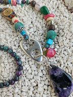 Jade and mix of semi-precious stones