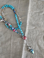 Synthetic turquoise, citrine and Indonesian details 
