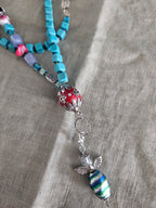 Synthetic turquoise, citrine and Indonesian details 