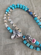 Synthetic turquoise, citrine and Indonesian details 