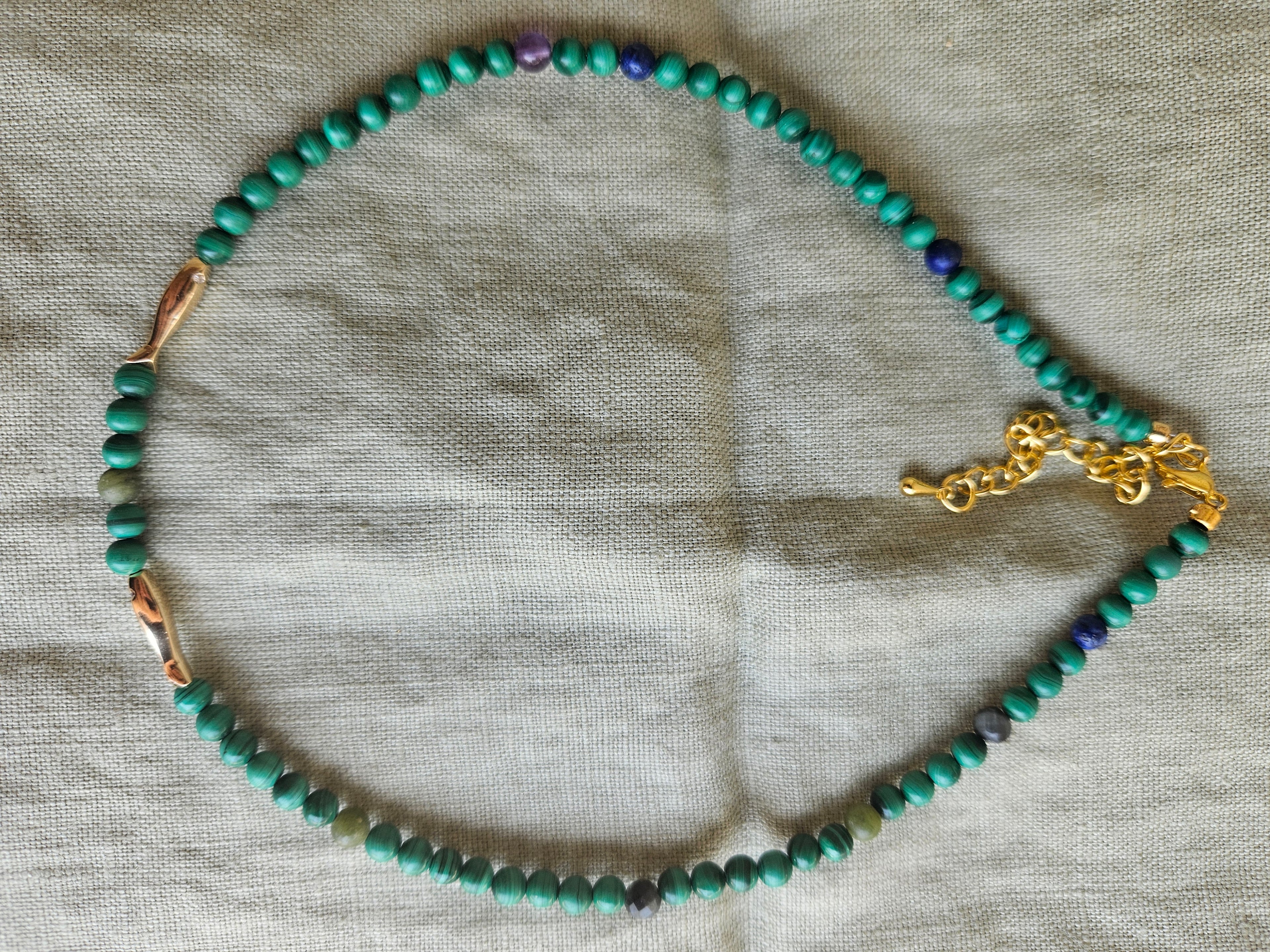 Malachite si inox