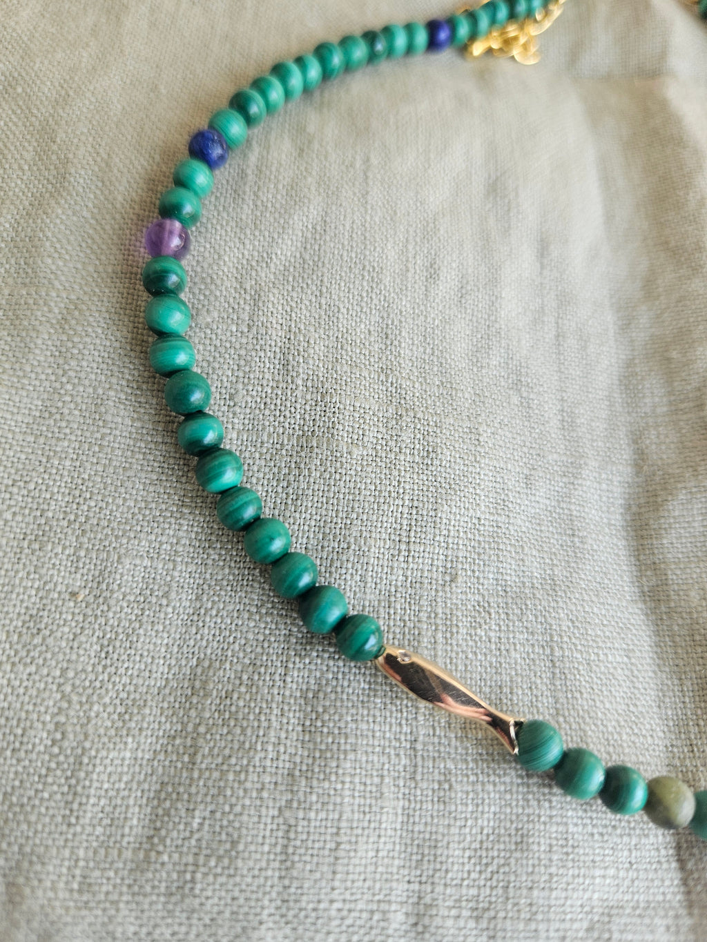 Malachite si inox