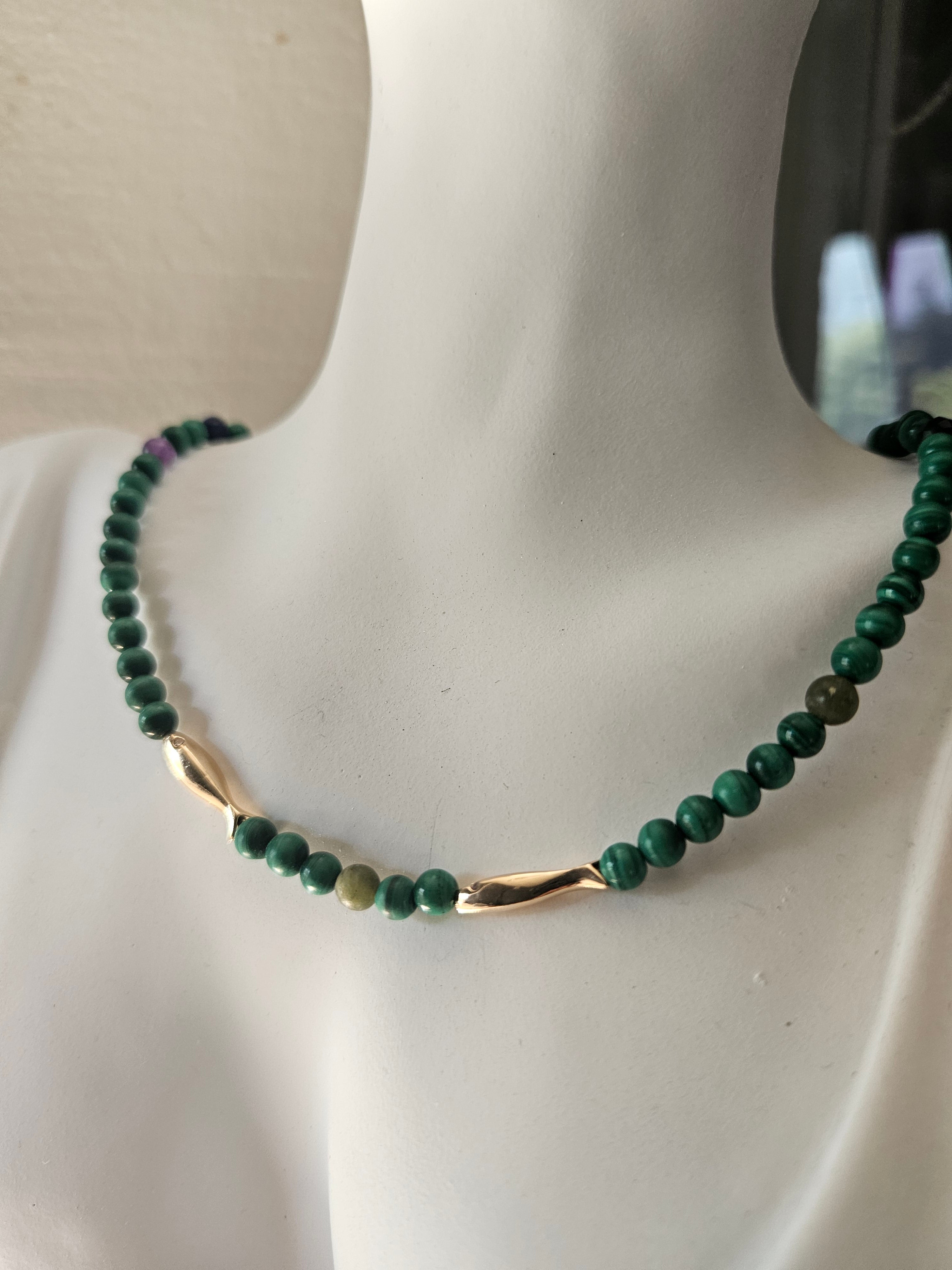 Malachite si inox