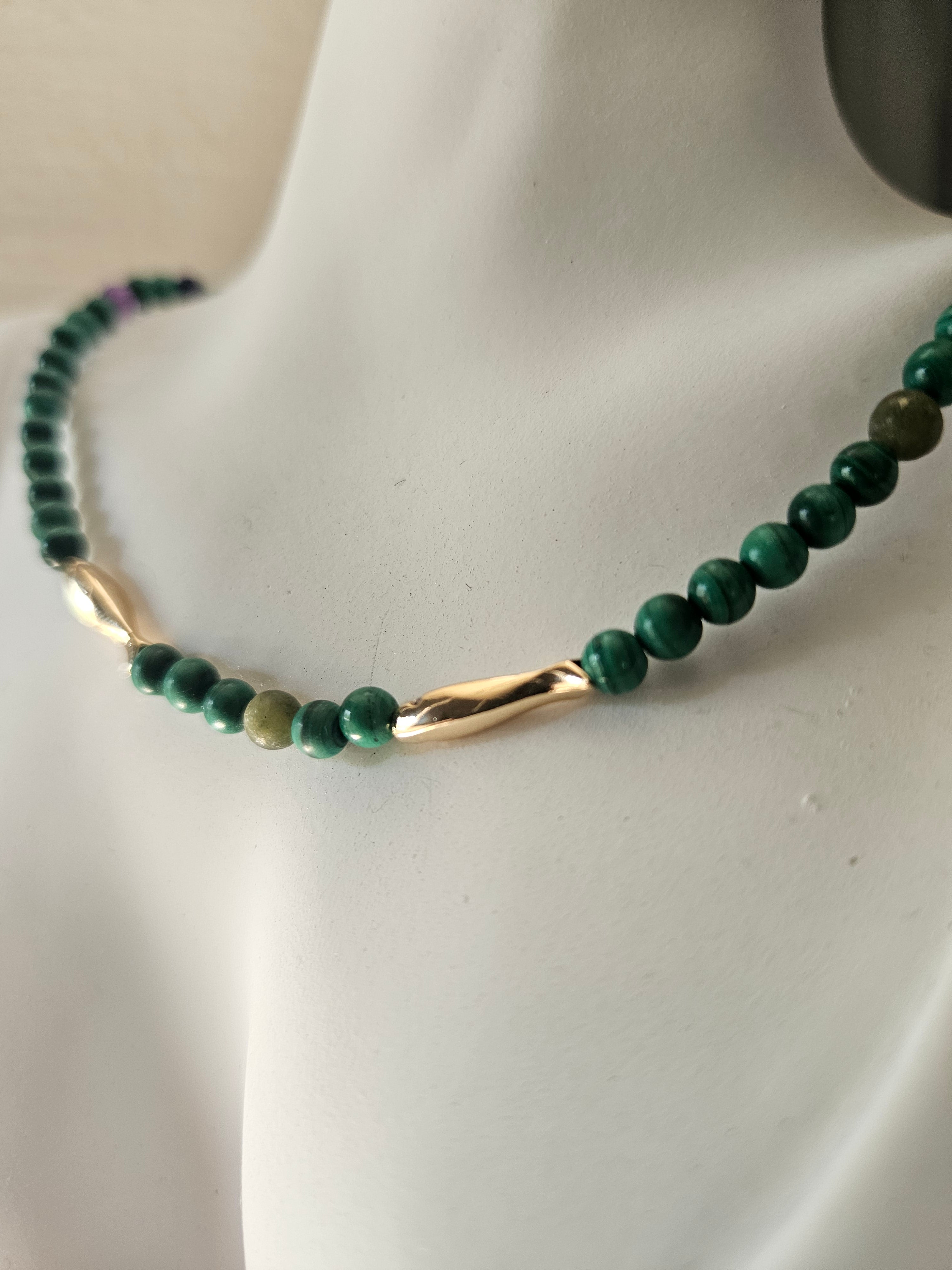 Malachite si inox