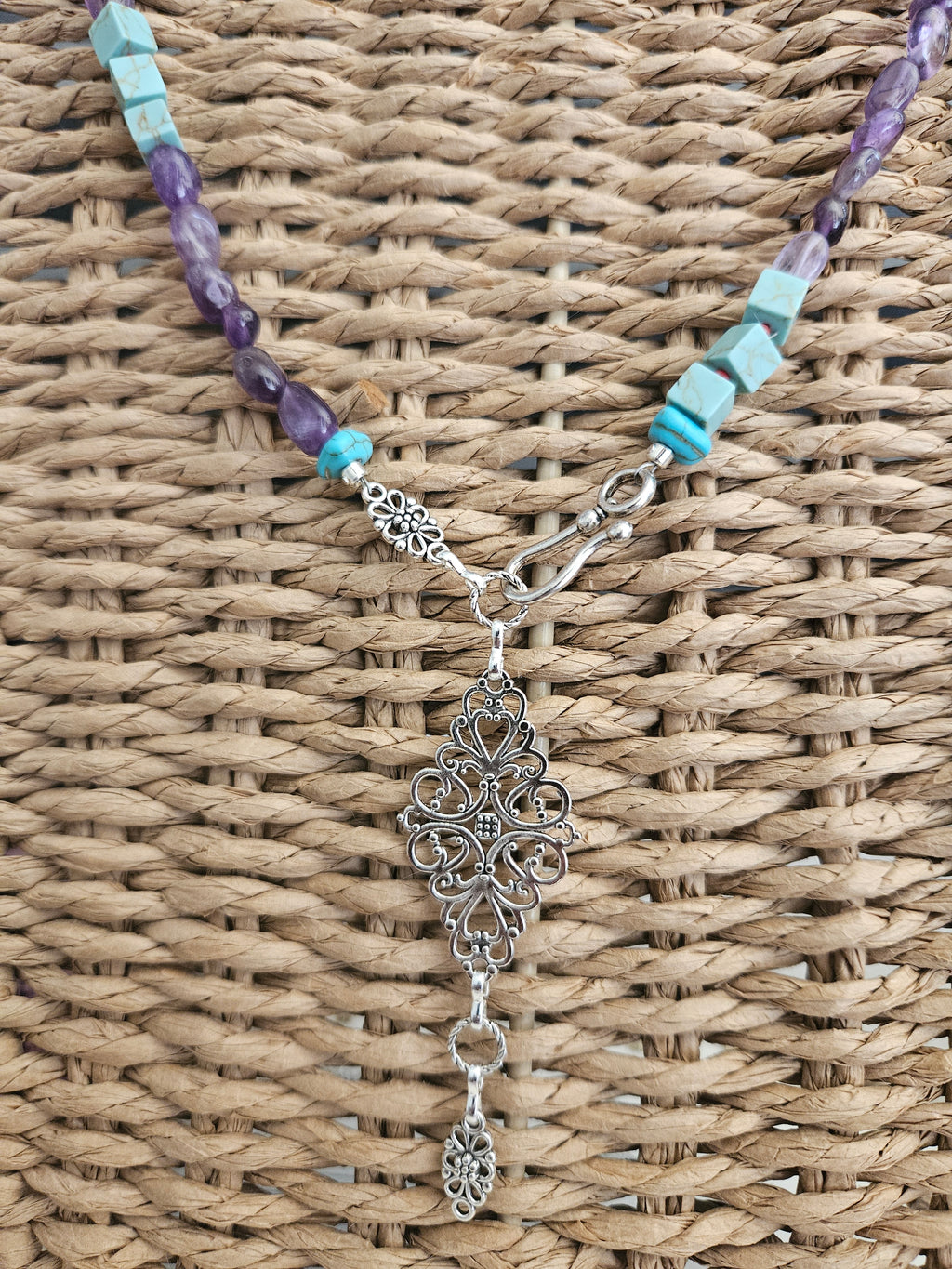 Amethyst and turquoise