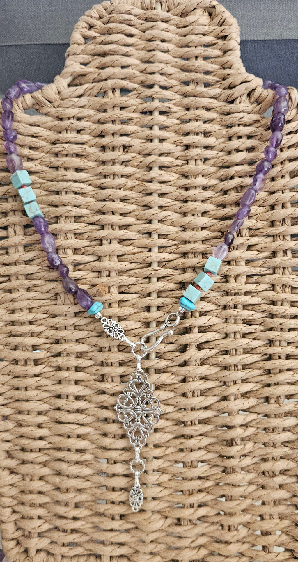 Amethyst and turquoise