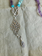 Amethyst and turquoise
