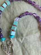 Amethyst and turquoise