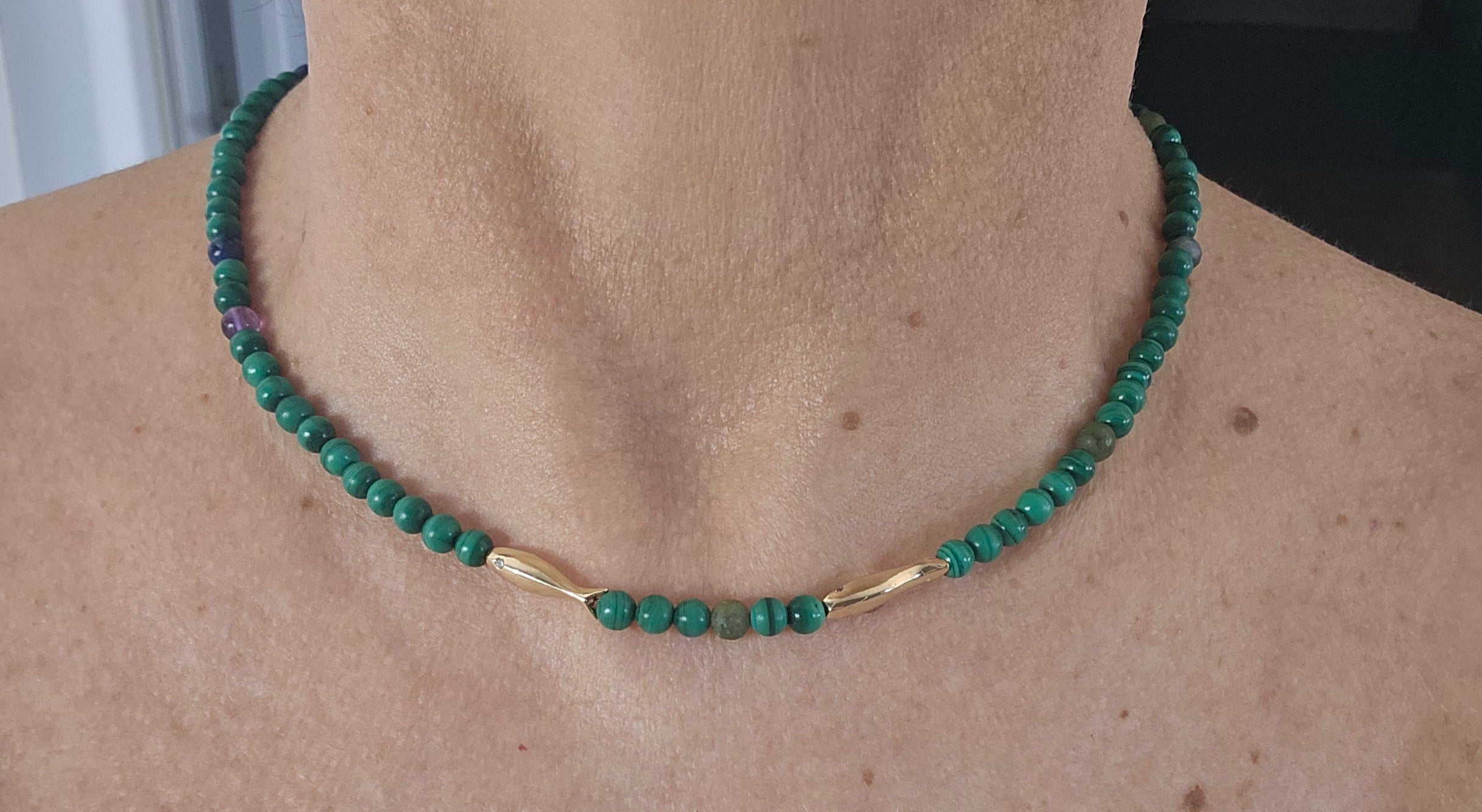 Malachite si inox