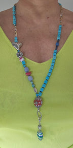 Synthetic turquoise, citrine and Indonesian details 