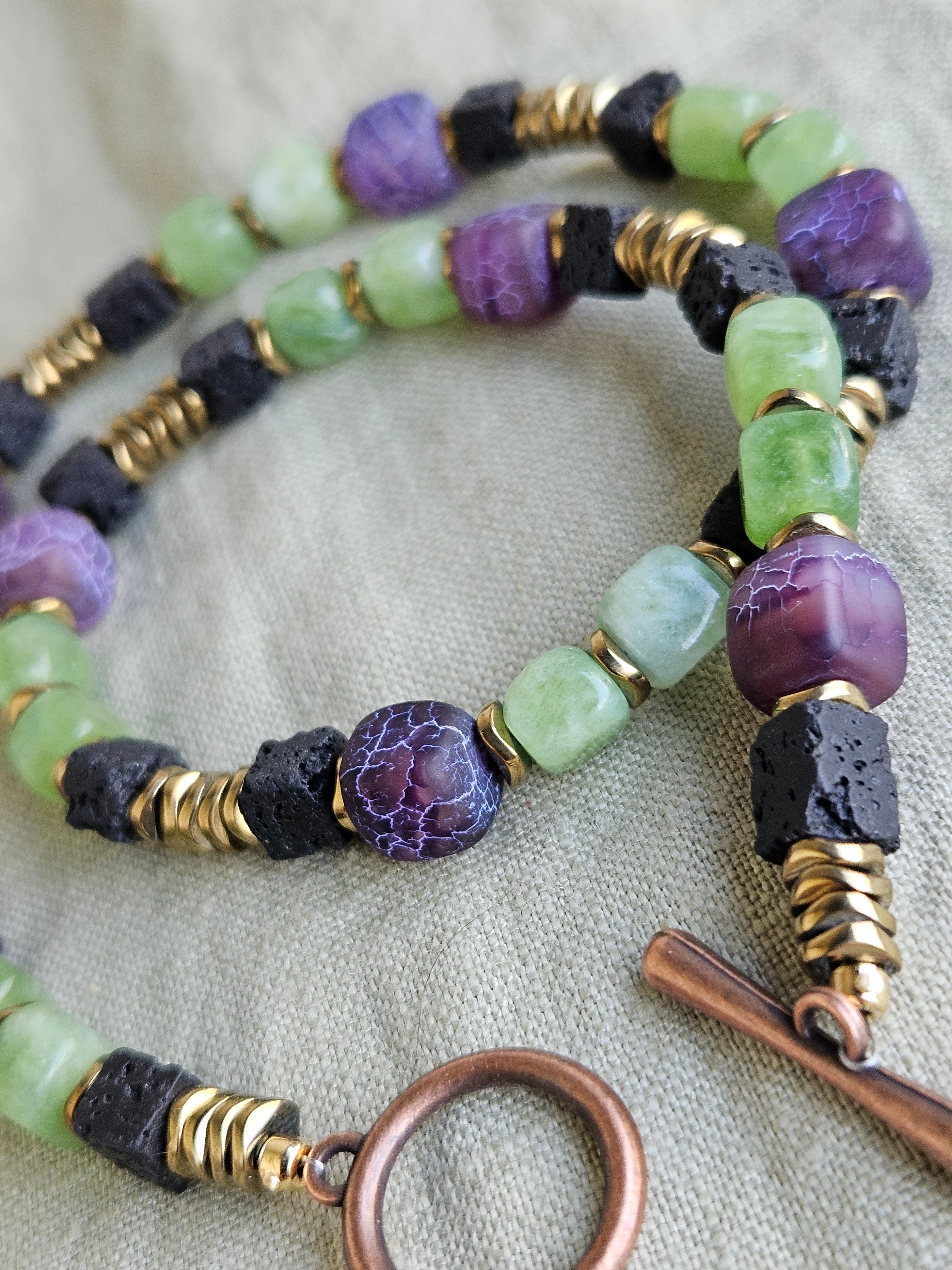 Jad, frozen ametist lava stone si hematite