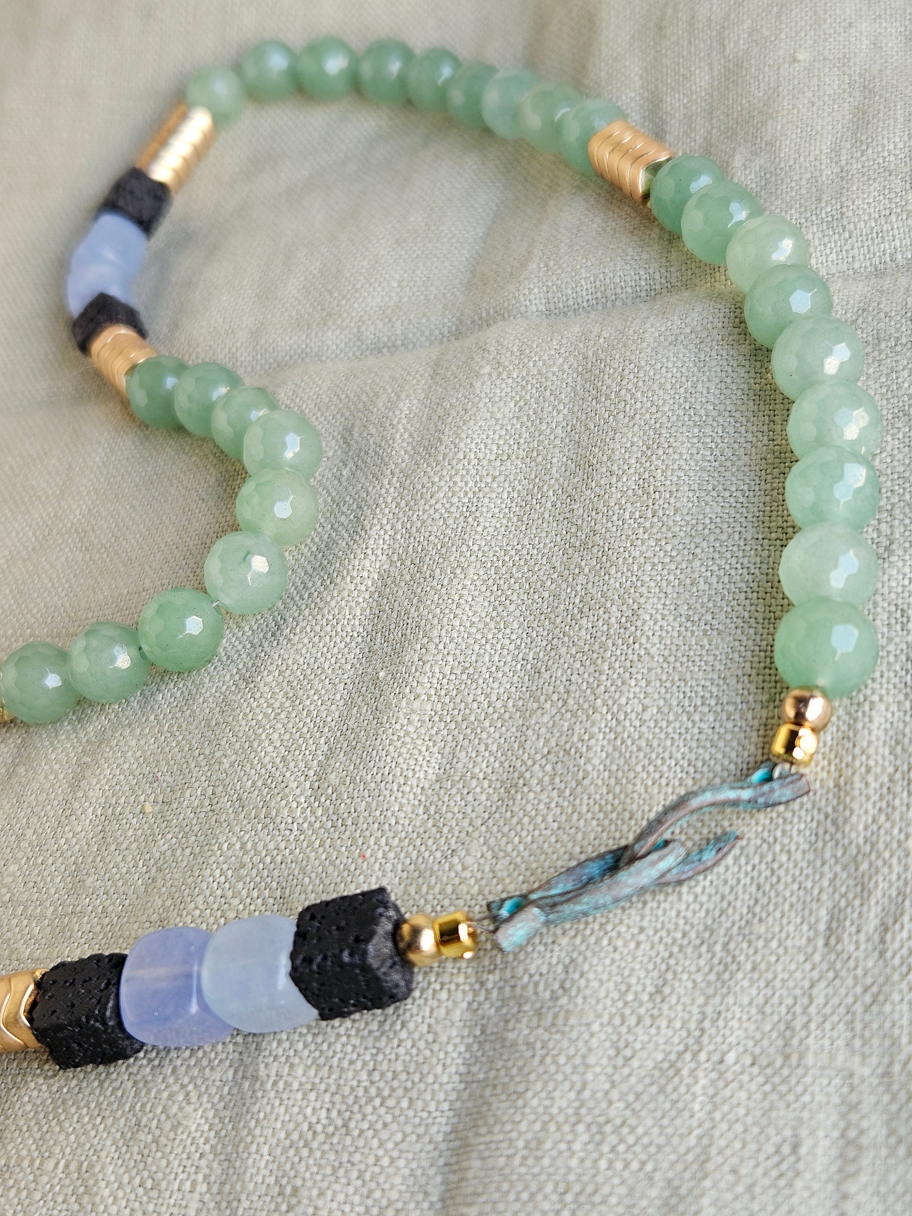 Aventurin, Hematite si jad