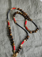 Ochi de tigru si hematite-colier lung