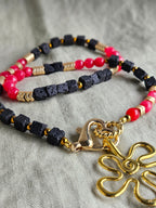 Agat rosu, lavastone si hematite
