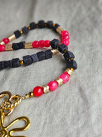 Agat rosu, lavastone si hematite