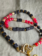 Agat rosu, lavastone si hematite