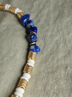 Lapis, hematite mate si coral sintetic