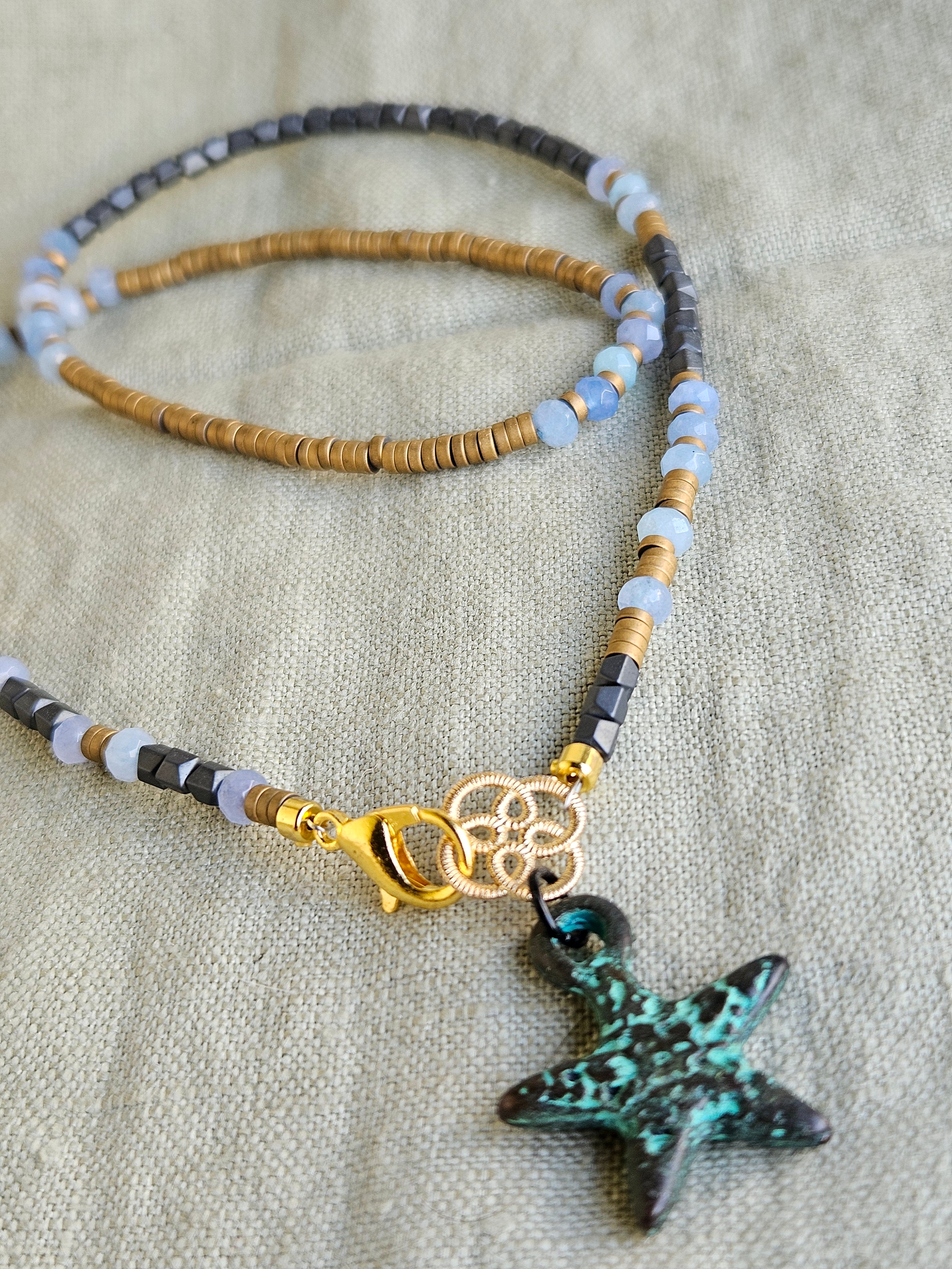 Aquamarina si hematite