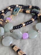 Aventurin, lava stone, jad si hematit