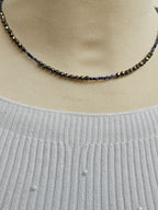 Pirita si safir albastru