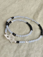 Angelit si hematit cu argint 925