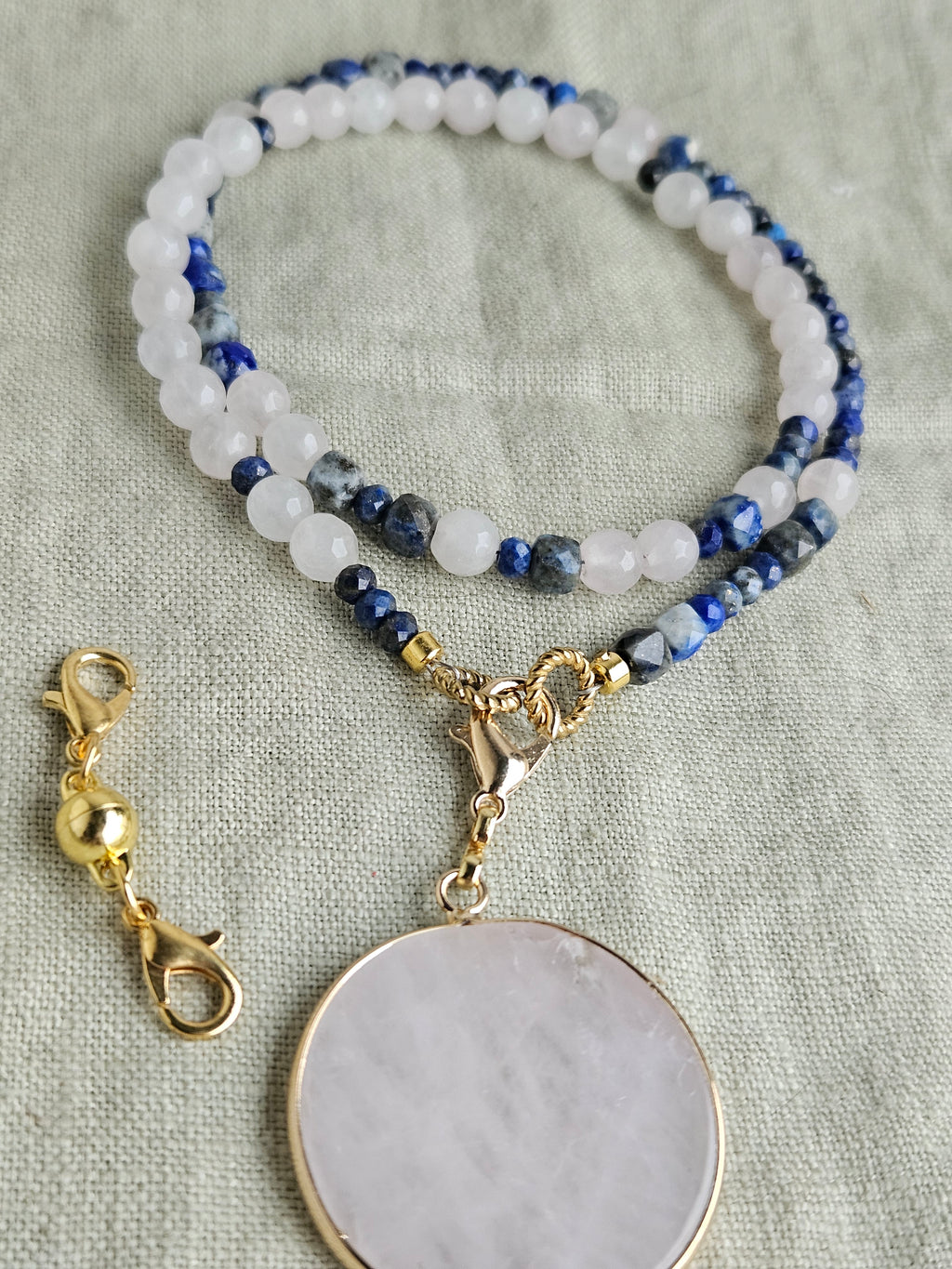 Lapis Lazuli si quart roz