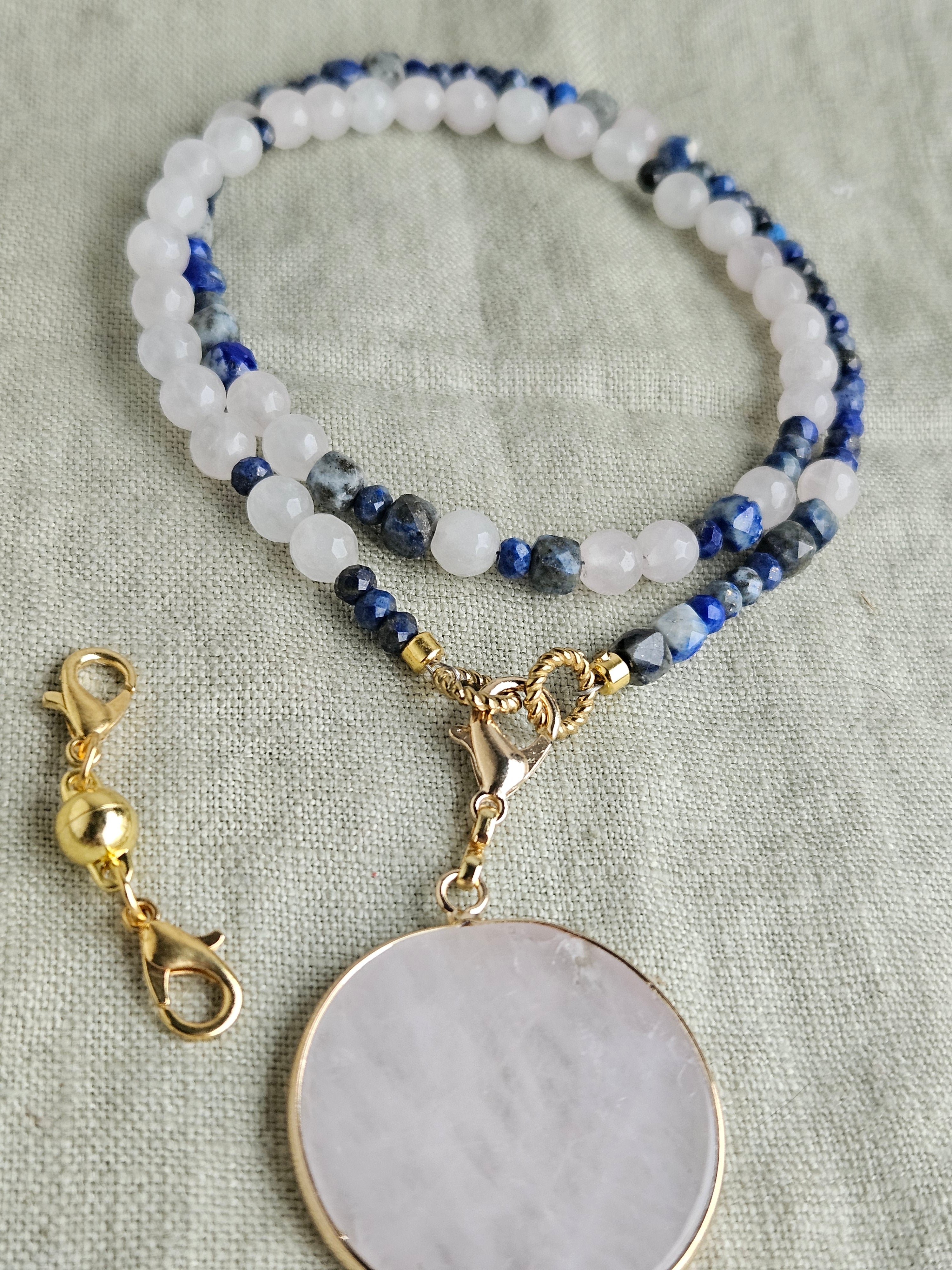 Lapis Lazuli si quart roz