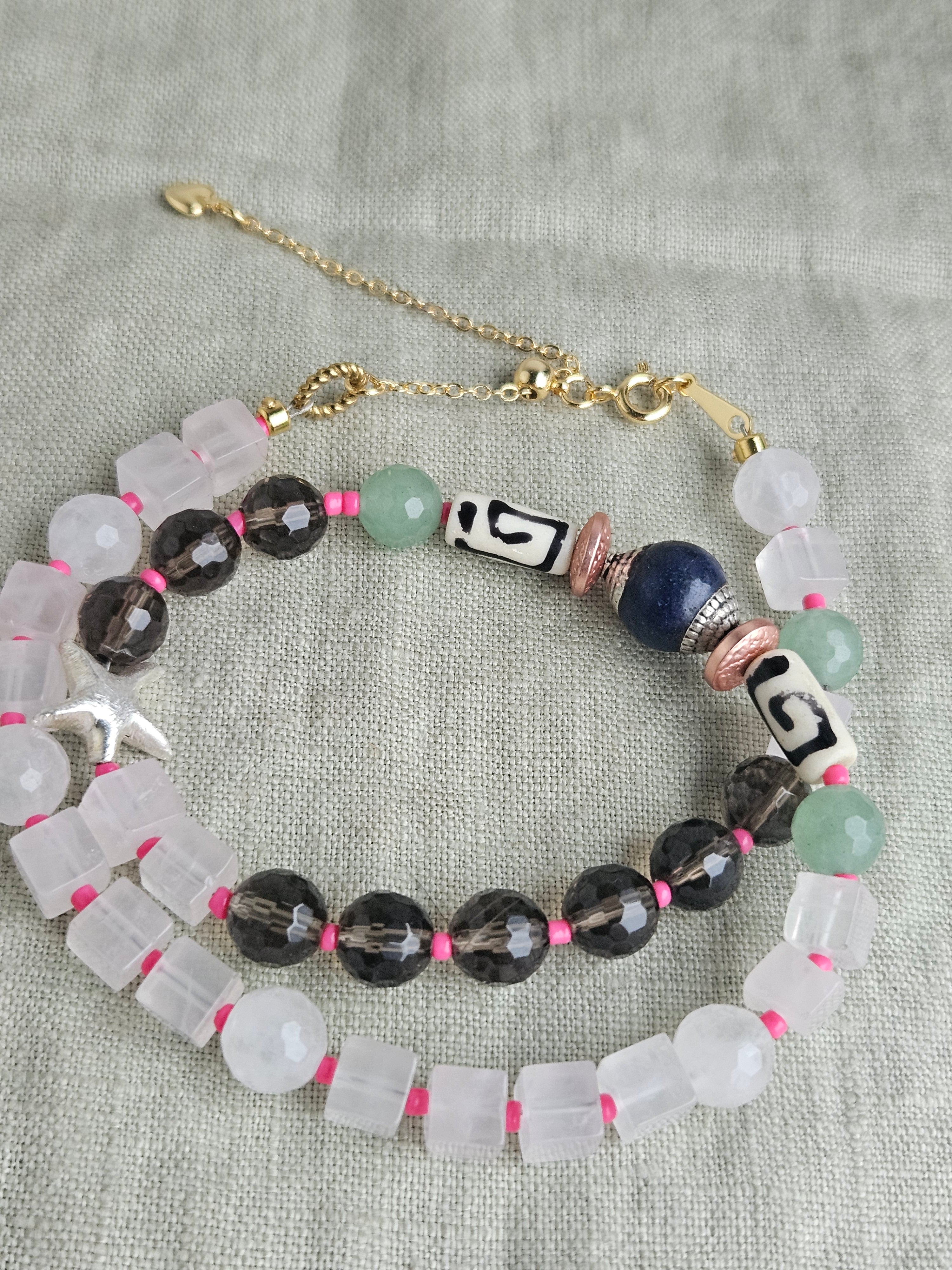 Cuart roz, cuart fumuriu, aventurin