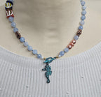 Acvamarina, hematite si sticla Krobo