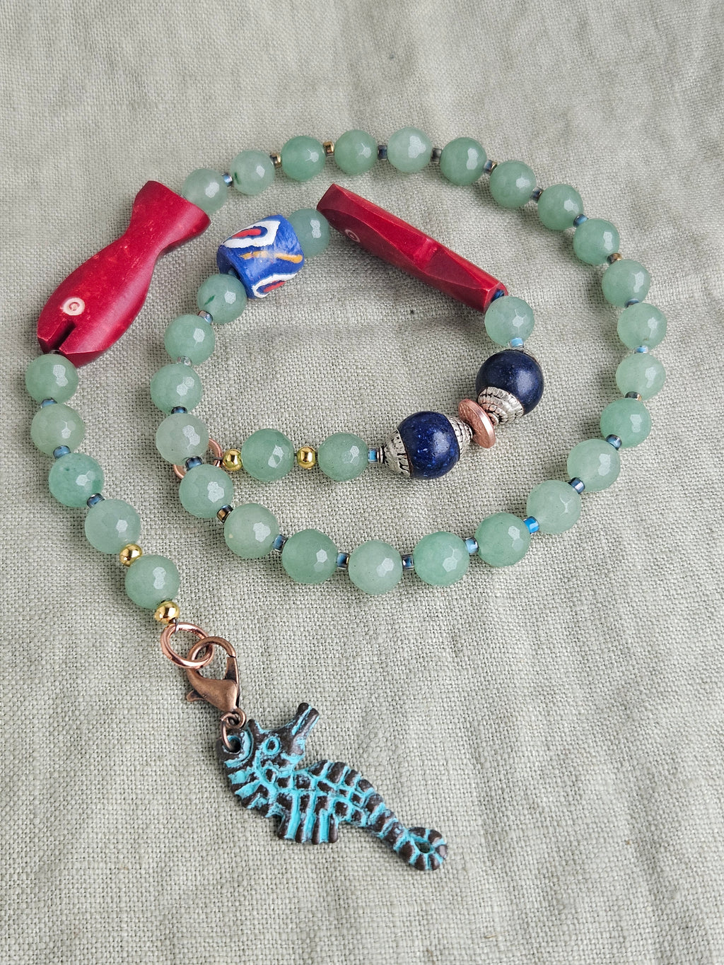 Aventurin, sticla Krobo si lapis lazuli