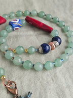 Aventurin, sticla Krobo si lapis lazuli