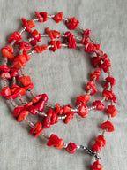 Coral si frosted malachite