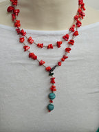 Coral si frosted malachite