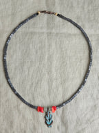 Hematit negru, coral si aventurin