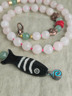 Cuart roz, aventurin, coral si cupru