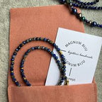 Lapis lazuli and hematite necklace