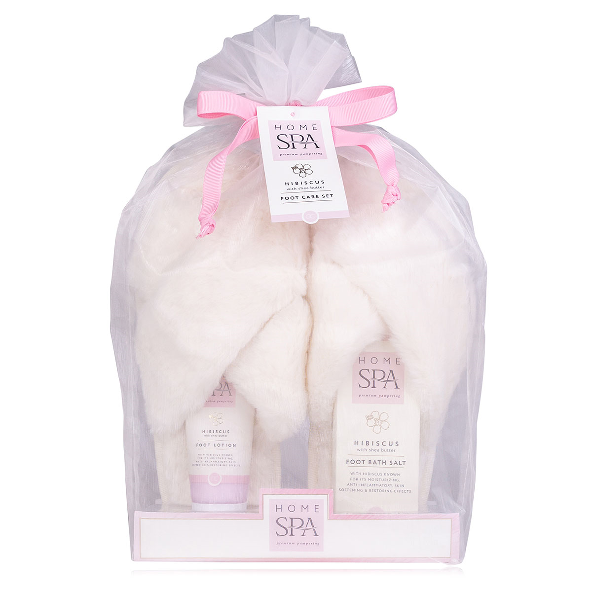 Foot care gift set with slippers