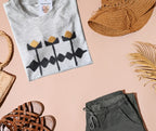 Hora florilor -Tricou pictat manual