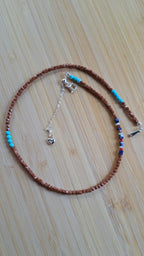 Sunstone, Lapis Lazuli and Murano glass