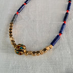 Lapis lazuli necklace with hematite details