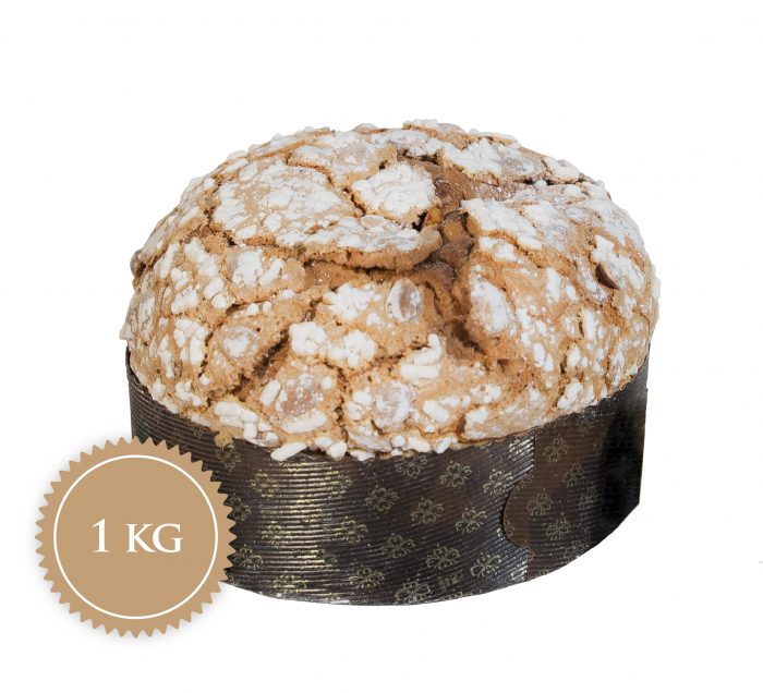 "Panettone" cu crema de fistic, in cutie metalica, 500g