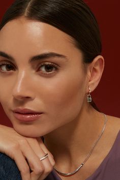 925 silver necklace with zirconia and fine chains (silver color) /Fashion gifts