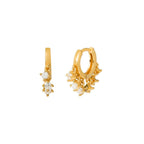 925 silver hoop earrings with zirconia /Fashion gifts