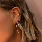 925 silver hoop earrings with zirconia /Fashion gifts