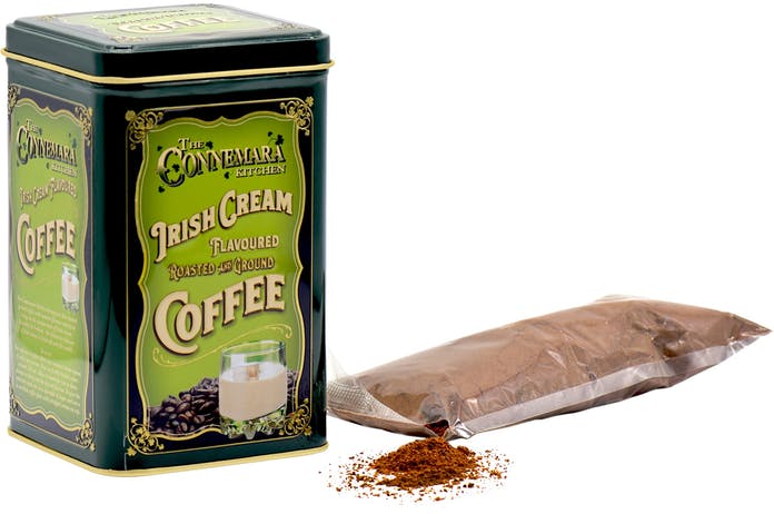 AROMATIZATA- Cafea irlandeza, aromatizata Irish Coffee, cutie metalica /Coffee & tea