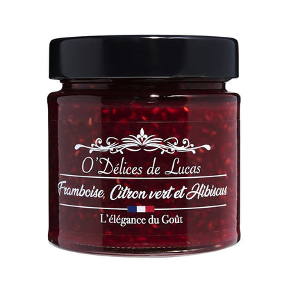 Dulceata de zmeura, lamaie verde si hibiscus, 230g