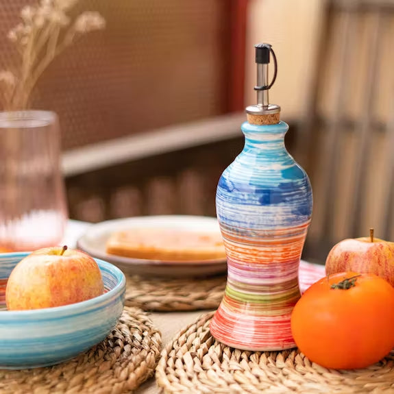Ceramic container for oil/vinegar, capacity 300 ml